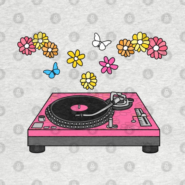 Floral DJ Music Producer Mother's Day Musician by doodlerob